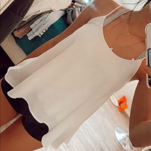 White Flowy Tank Top